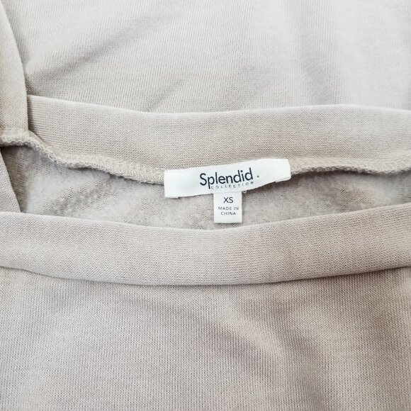 Splendid Josephine Puff Sleeve Sweatshirt in Latte * Super Soft * Ladies Small - Picture 6 of 8